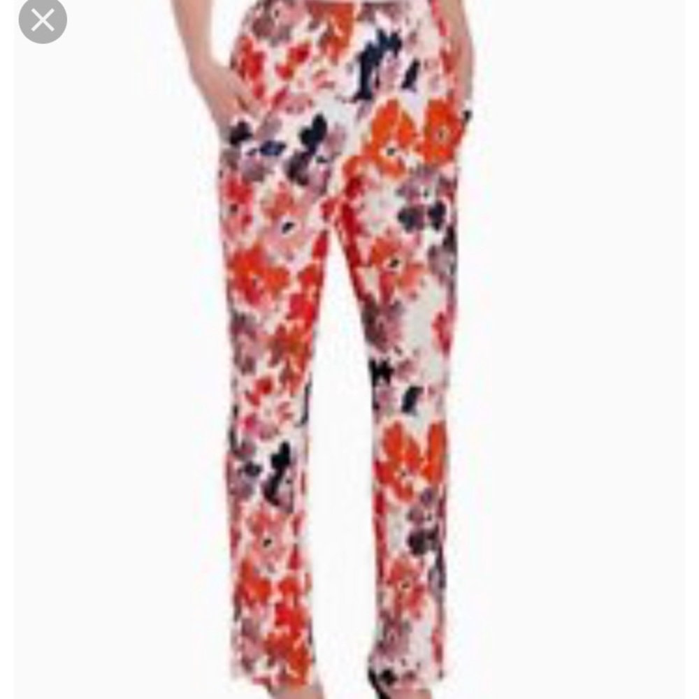 🆕 Eric Signature Floral Skinny Pleated Pants